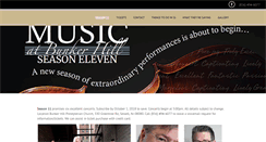 Desktop Screenshot of musicatbunkerhill.org