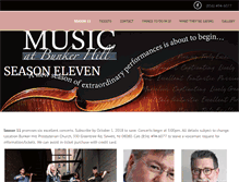 Tablet Screenshot of musicatbunkerhill.org
